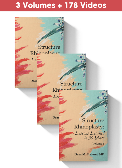 STRUCTURE RHINOPLASTY: LESSONS LEARNED IN 30 YEARS – 3 Volumes (Scanned & Searchable) + 178 Videos (Digital Download) • I