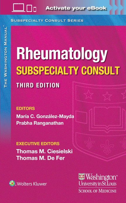Washington Manual Rheumatology Subspecialty Consult (The Washington Manual Subspecialty Consult Series) (Digital Download) • H